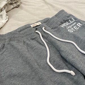 hollister grey joggers